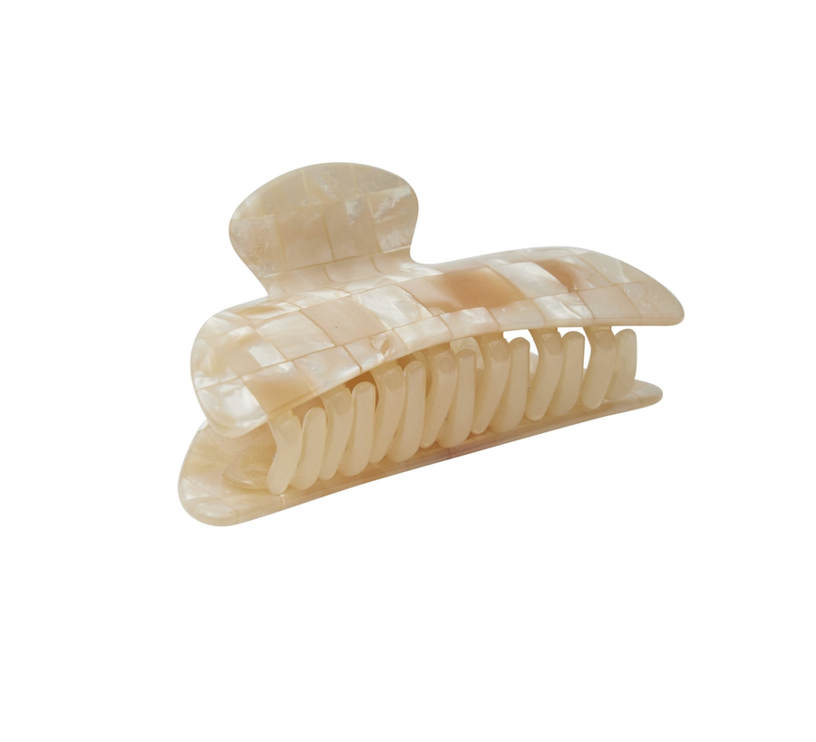 Machete / Sea Shell Checker Midi Heirloom Hair Claw Found Store Limited