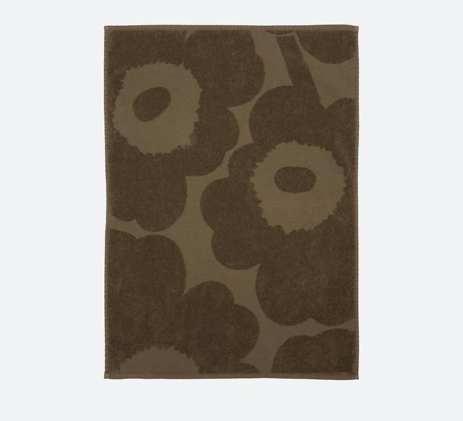 Marimekko / Sand Natural Jacquard Unikko Hand Towel 47 x 70 cm