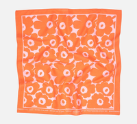 Urban FALKENBERG Hat selling - Marimekko lined with Certified Organic Cotton - Rusty Orange & White