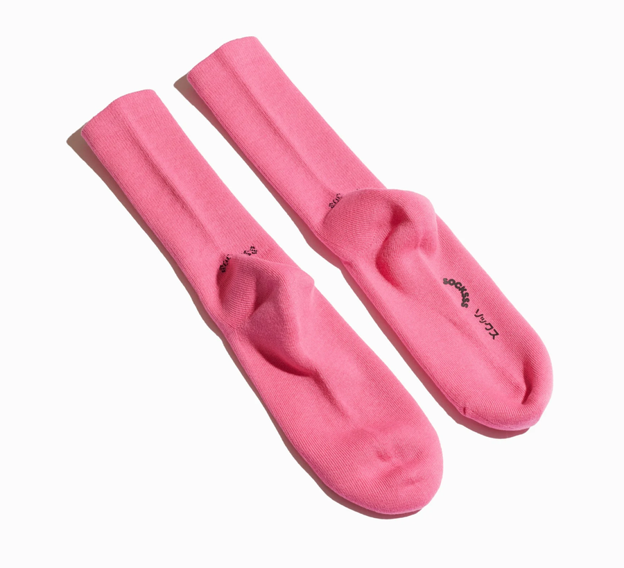 socksss, socksss stockist, socksss uk stockist, found bath, found bath uk stockist, solid plain socks, bubblegum pink socks