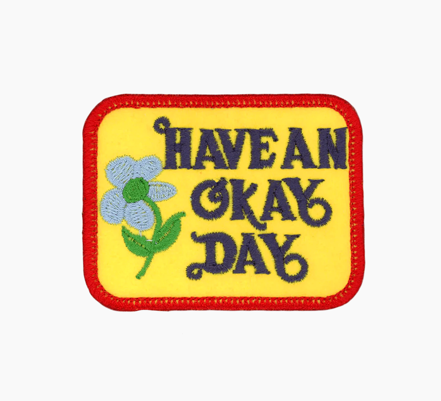 Patch ya later Have an Okay Day, patches, found bath, found bath uk stockist, iron on patch, embroidery