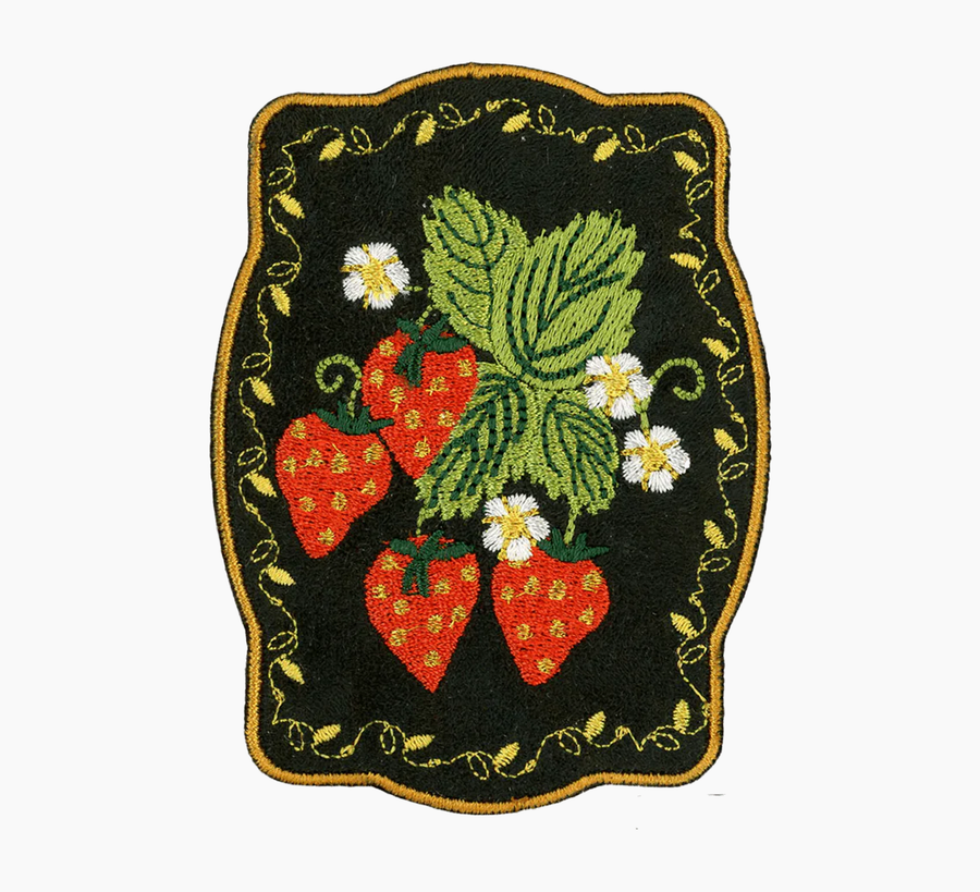 Patch ya later, patches, found bath, found bath uk stockist, iron on patch, embroidery, strawberries