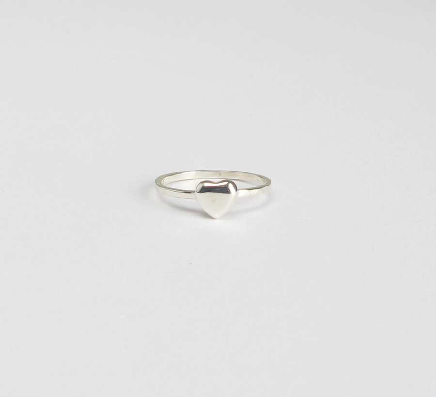 meadowlark, heart, faceted, ring, sterling silver, found bath uk, found bath uk stockist, uk exclusive