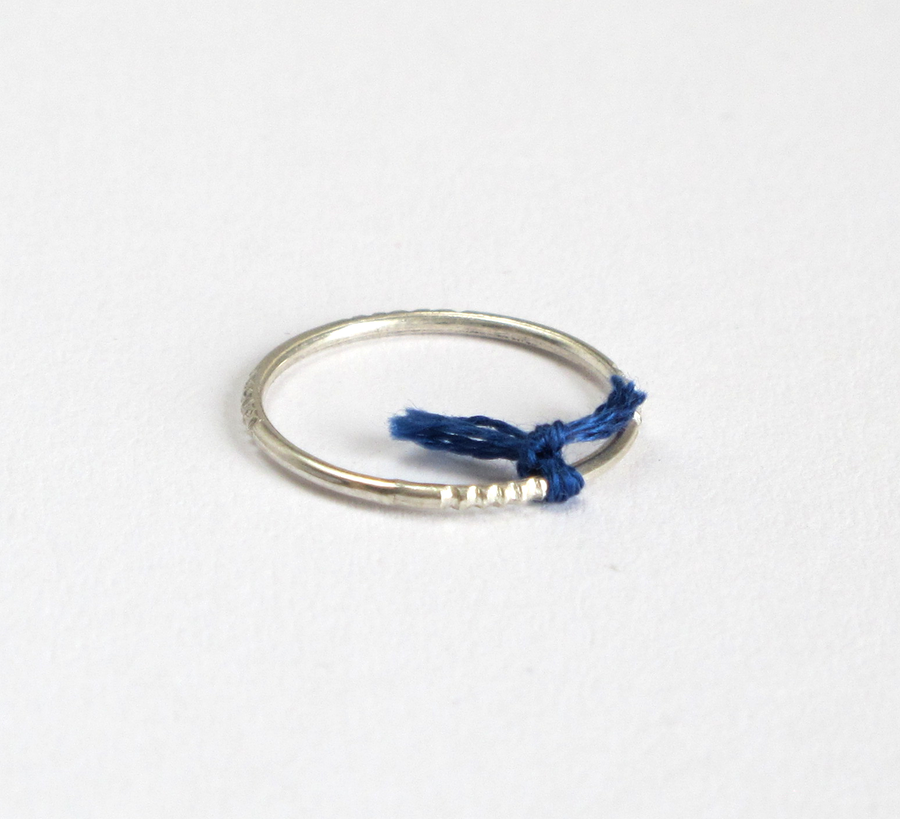 ombre claire, found bath, found bath uk stockist, jewellery, blue, day, silver ring