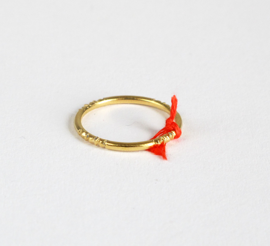 ombre claire, found bath, found bath uk stockist, ring, day gold ring, orange, jewellery, niger